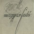 Ter - book binding for the work "100 magyar festő" (100 Hungarian painters) by Zolán Pipics dr.