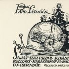 Occasional graphics - Christmas and New Year's greetings: The family of László Patonai Papp from their own house