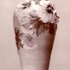 Photograph - Vase with plastic poppy flowers and leaves painted on the surface, Rörstrands Porslinsfabriker A.B.