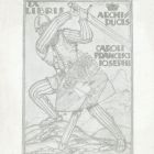 Ex-libris (bookplate) - Archiducis Caroli Francisci Josephi