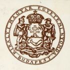 Ex-libris (bookplate) - Royal Hungarian University Printing House