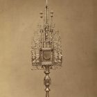 Photograph - late Gothic monstrance from the collection of the Roman Catholic church of Bojnice, at the Exhibition of Applied Arts, 1876