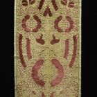 Velvet Fabric (Fragment of chasuble) - with pomegranate pattern