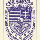 Ex-libris (bookplate) - Patres Scholarum Piarum Dr. Béla Lóky