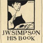 Ex-libris (bookplate) - J. W. Simpson (ipse)
