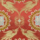 Silk fabric - With a pattern imitating 14th century fabric