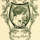 Ex-libris (bookplate) - Fanny Hahn