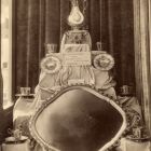 Exhibition photograph - objects of precious metal, in the Hungarian applied arts' pavilion, Paris Universal Exposition 1900