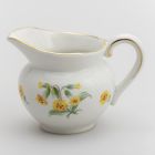 Cream jug (part of a set) - With yellow primroses
