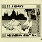 Ex-libris (bookplate) - This book belongs to Willy Heidlberg