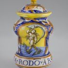 Pharmacy jar with lid