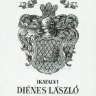 Ex-libris (bookplate) - László Diénes of Ikefalva