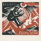 Ex-libris (bookplate) - Dr. István Lustig