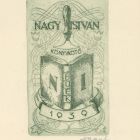 Occasional graphics - New Year's greeting card: Happy New Year, István Nagy bookbinder