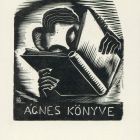 Ex-libris (bookplate) - Book of Ágnes