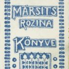 Ex-libris (bookplate) - Book of Rozina Mársits