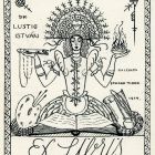 Ex-libris (bookplate) - Dr. István Lustig