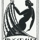 Ex-libris (bookplate) - The book of Sári Singer