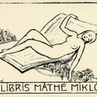 Ex-libris (bookplate) - Miklós Máthé