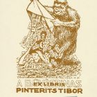 Ex-libris (bookplate) - Tibor Pinterits