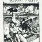 Ex-libris (bookplate) - Questo libro é la proprietá di Oscarre Márffy