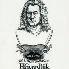 Ex-libris (bookplate) - musicis H .G .van Dyk