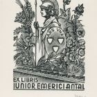 Ex-libris (bookplate) - Junior Emerici Antal