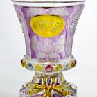 Footed ornamental glass - With inscription 'Daniel Lhosky'