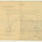 Plan - elevation for arches of the grand hall, Museum of Applied Arts