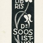 Ex-libris (bookplate) - Dr. István Soós