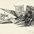 Ex-libris (bookplate) - From the library of László Ádám