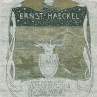 Ex-libris (bookplate) - Ernst Haeckel