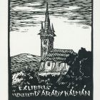 Ex-libris (bookplate) - Dr. Kálmán Arady of Vizkelet