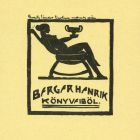 Ex-libris (bookplate) - From the books of Henrik Berger