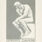 Ex-libris (bookplate) - Book of Zsigmond Zerkovitz