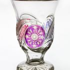 Footed ornamental glass