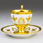 Cup and saucer - With gilded decoration
