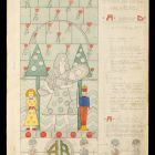 Plan - for the facade of Árkád Bazár (Arcade Bazaar)