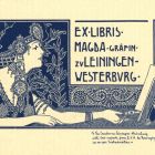 Ex-libris (bookplate) - Magda Graefin zu Leiningen-Westerburg