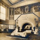 Exhibition photograph - entrance hall of the second Hungarian Pavilion, Milan Universal Exposition 1906