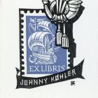 Ex-libris (bookplate) - Johnny Kohler