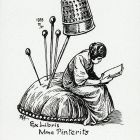 Ex-libris (bookplate) - Mme Pinterits