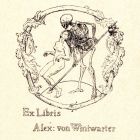 Ex-libris (bookplate) - Alex von Winiwarter