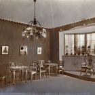 Exhibition photograph - story telling room for daycare home furnitures designed by Lajos Kozma, Children's Art Exhibition of The Association of Applied Arts 1914