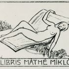 Ex-libris (bookplate) - Miklós Máthé