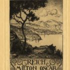 Ex-libris (bookplate) - dr. Oscarr Reich Milton