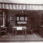Exhibition photograph - dininig room furniture designed by József Méderl, Christmas Exhibition of The Association of Applied Arts 1902