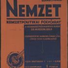 Plan - to the national-political journal "Nemzet" (Nation)