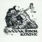 Ex-libris (bookplate) - Book of Tibor Csanak