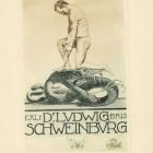 Ex-libris (bookplate) - dr. Ludwig Schweinburg